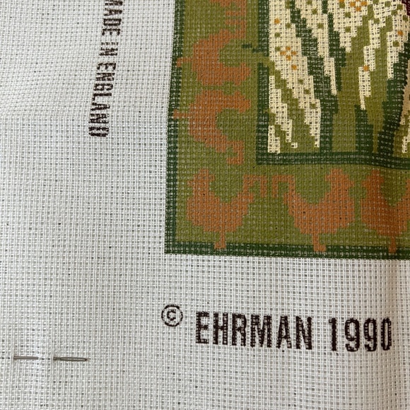 Ehrman Tapestry Needlepoint Kit Hen Rooster Ann Blockley England No Instruction - Picture 6 of 10
